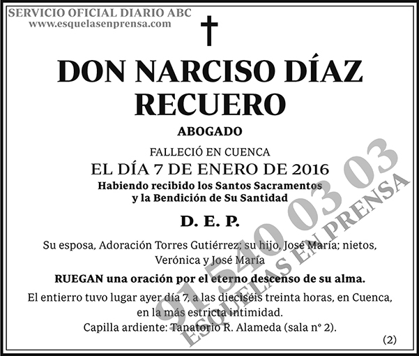 Narciso Díaz Recuero